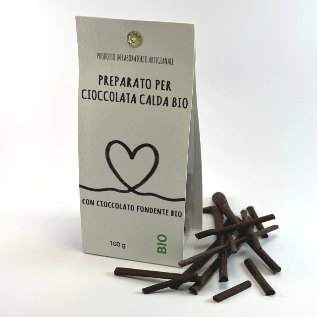 Preparato per cioccolata calda con cioccolato fondente BIO