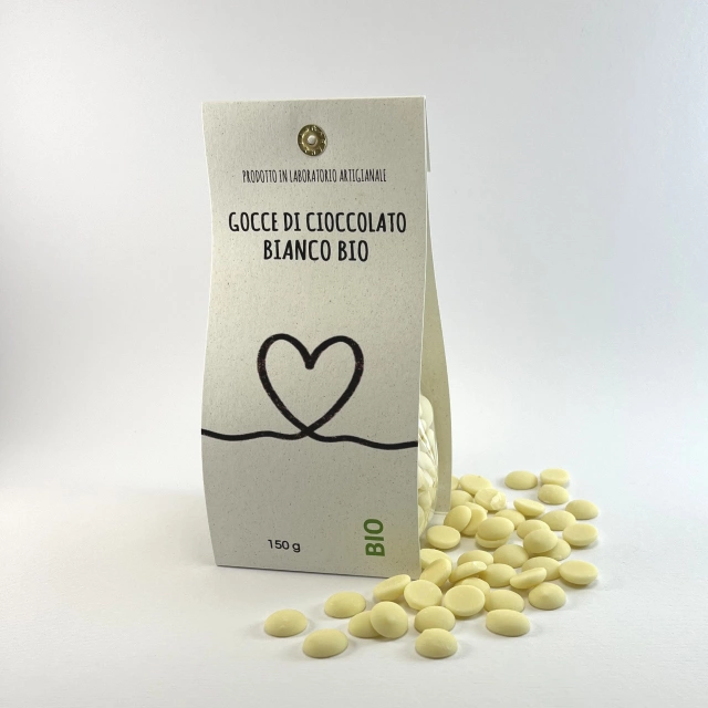 Gocce di cioccolato bianco BIO