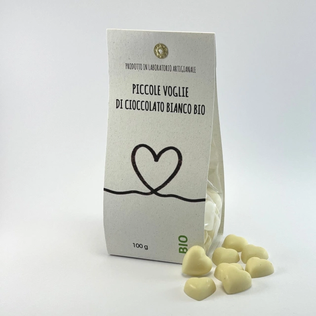 PICCOLE VOGLIE di cioccolato bianco BIO